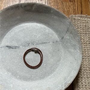 Pandora Double Braided Leather Bracelet